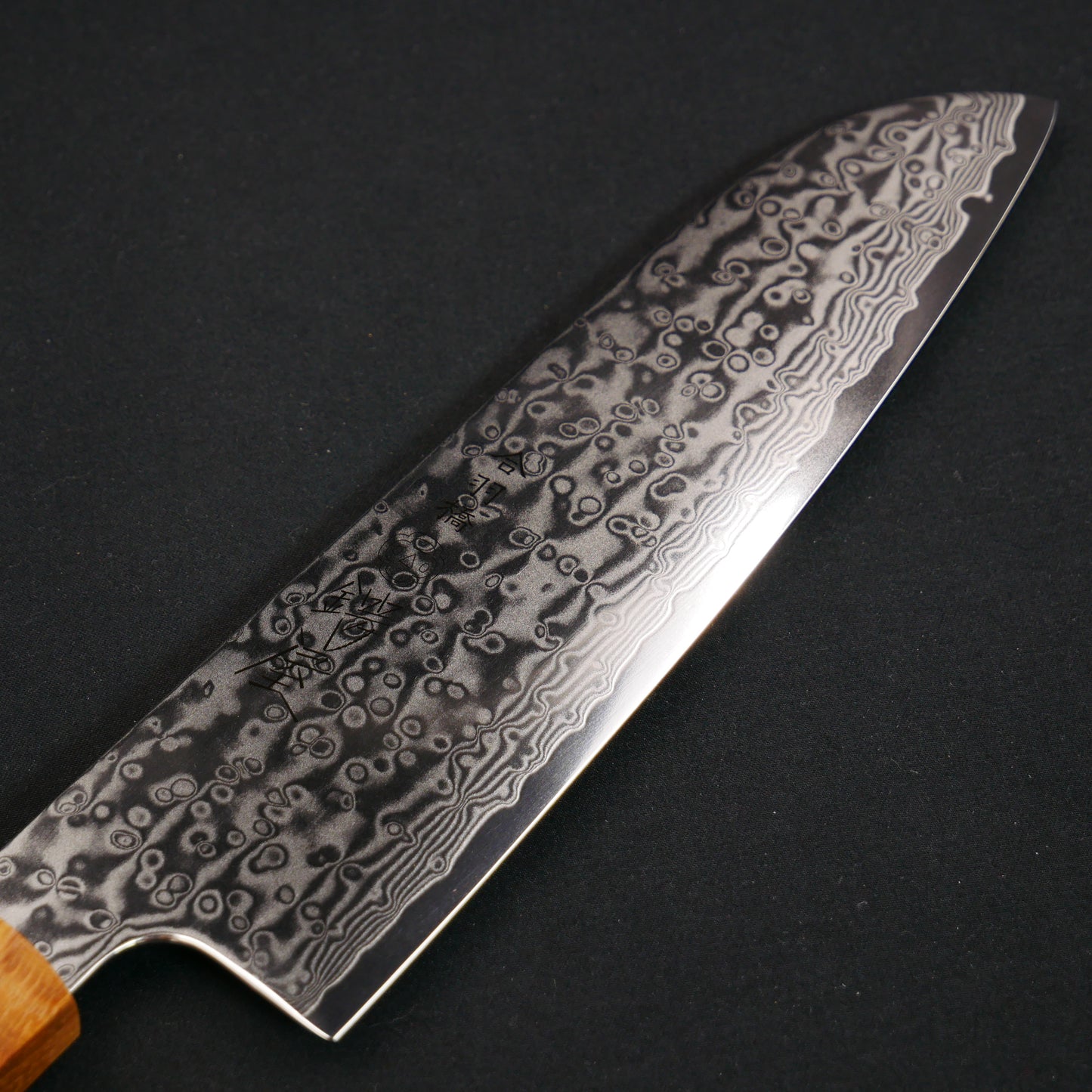 Molybdenum Stainless Steel 67Layers Damascus Santoku Oak Octagonal Handle