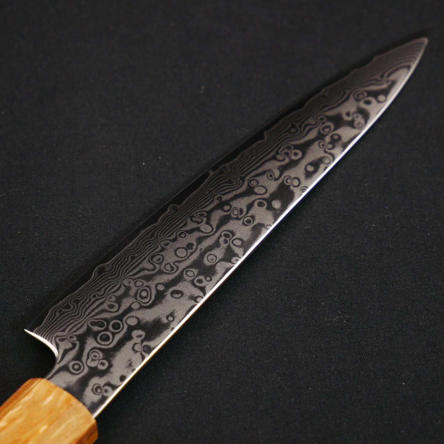 Molybdenum Steel 67Layers Damascus Petty Oak Octagonal Handle