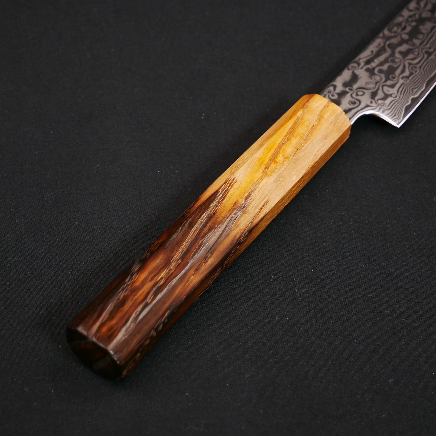 Molybdenum Steel 67Layers Damascus Petty Oak Octagonal Handle