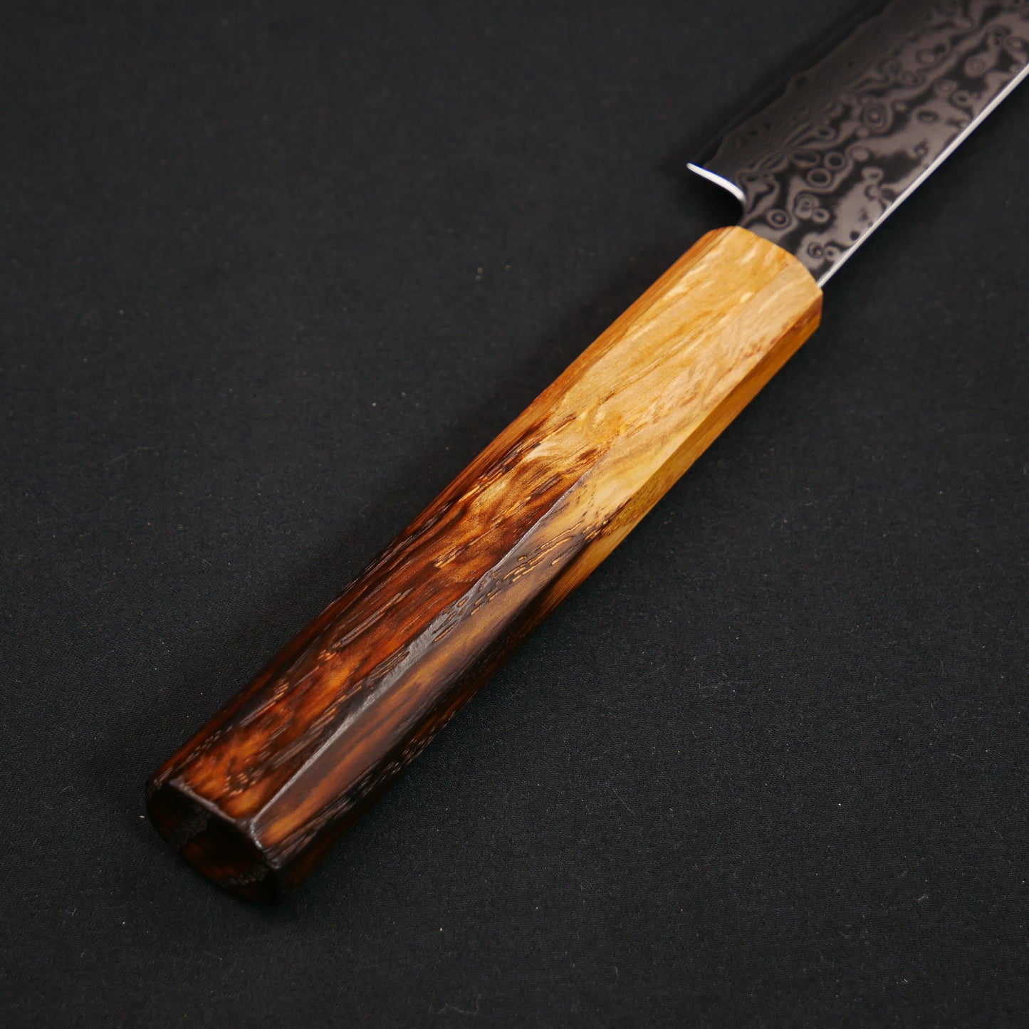 Molybdenum Steel 67Layers Damascus Petty Oak Octagonal Handle