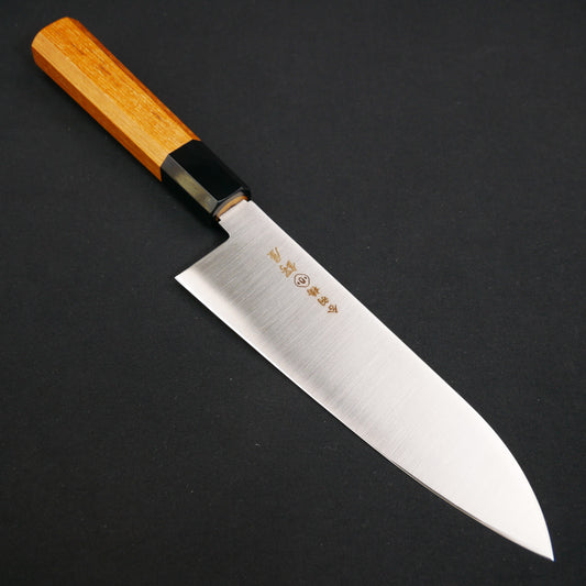 Molybdenum Stainless Steel Santoku Teak Octagonal Handle