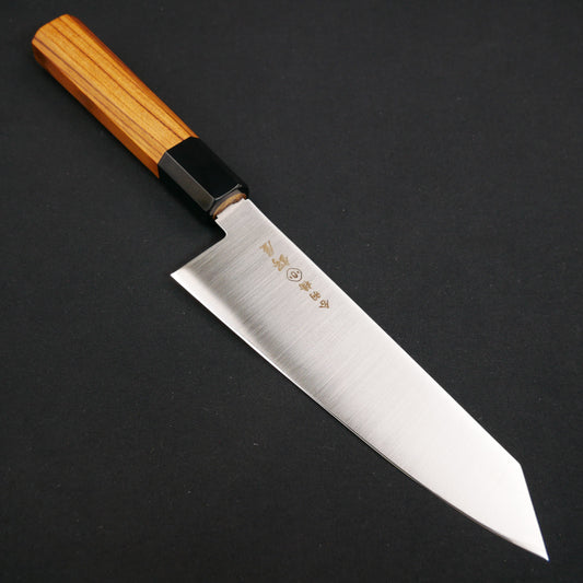 Molybdenum Stainless Steel Kiritsuke Santoku Teak Octagonal Handle