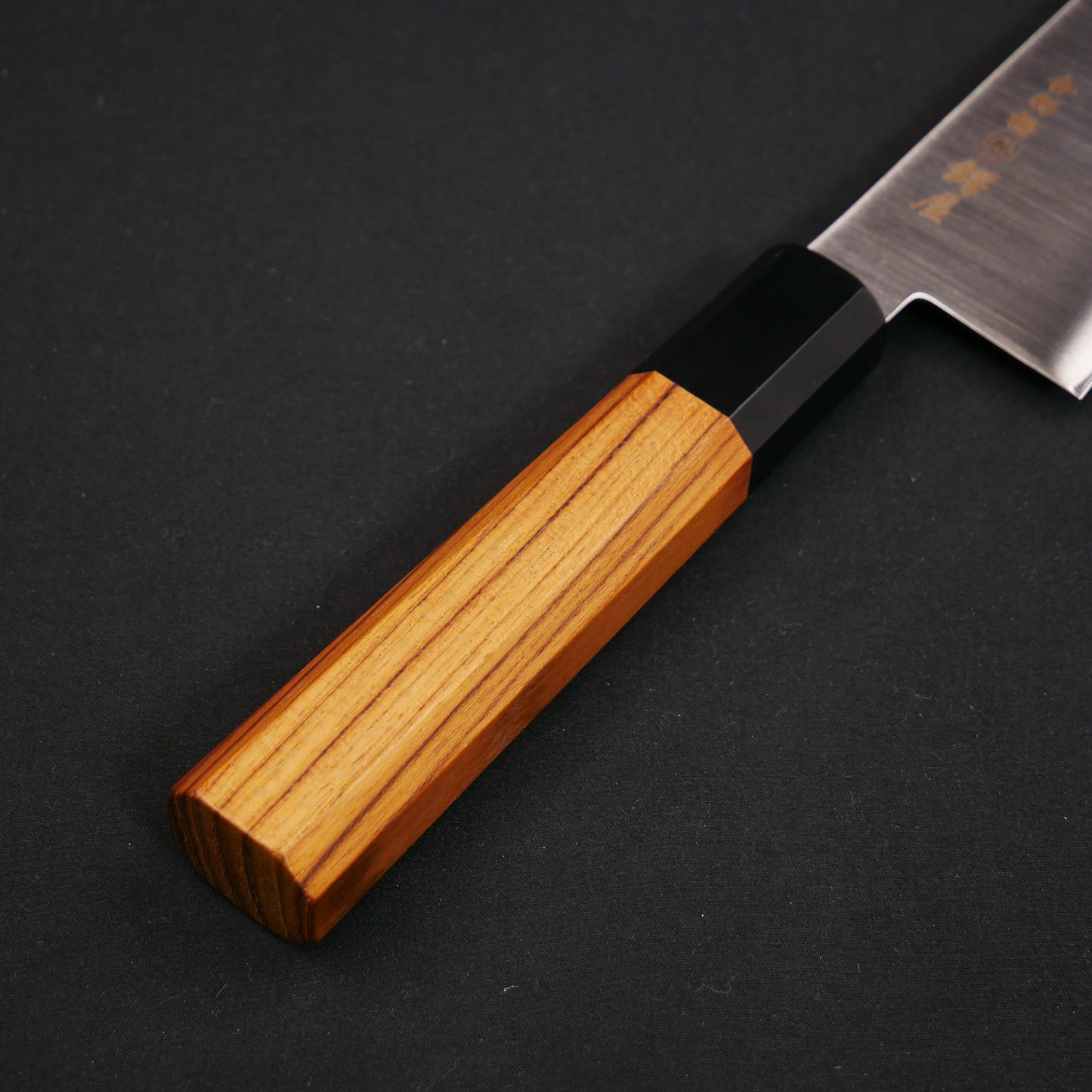 Molybdenum Stainless Steel Kiritsuke Santoku Teak Octagonal Handle