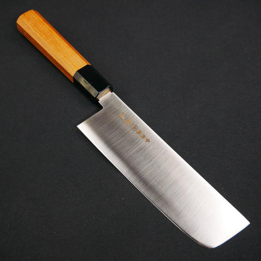 Molybdenum Stainless Steel Nakiri Teak Octagonal Handle