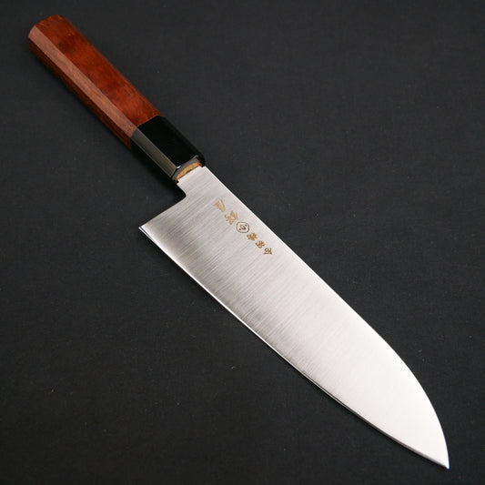 Molybdenum Stainless Steel Santoku Walnut Octagonal Handle