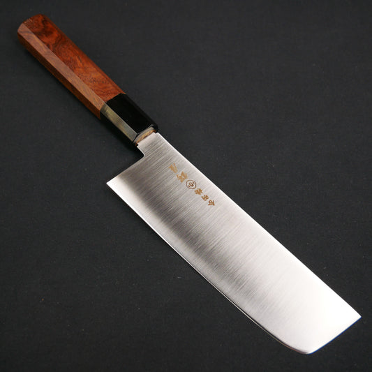 Molybdenum Stainless Steel Nakiri Walnut Octagonal Handle