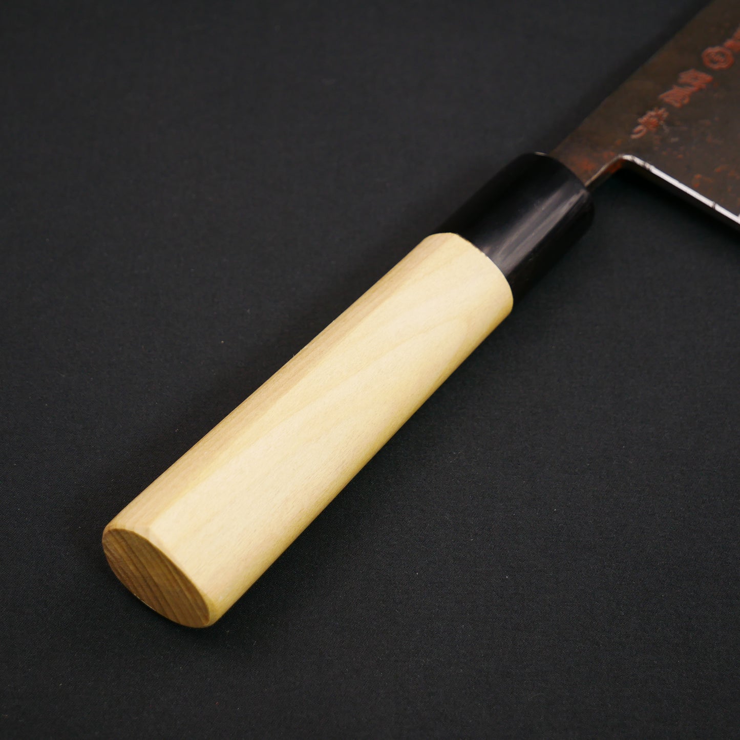 White#2 Carbon Steel Kurouchi Large Nakiri Magnolia handle