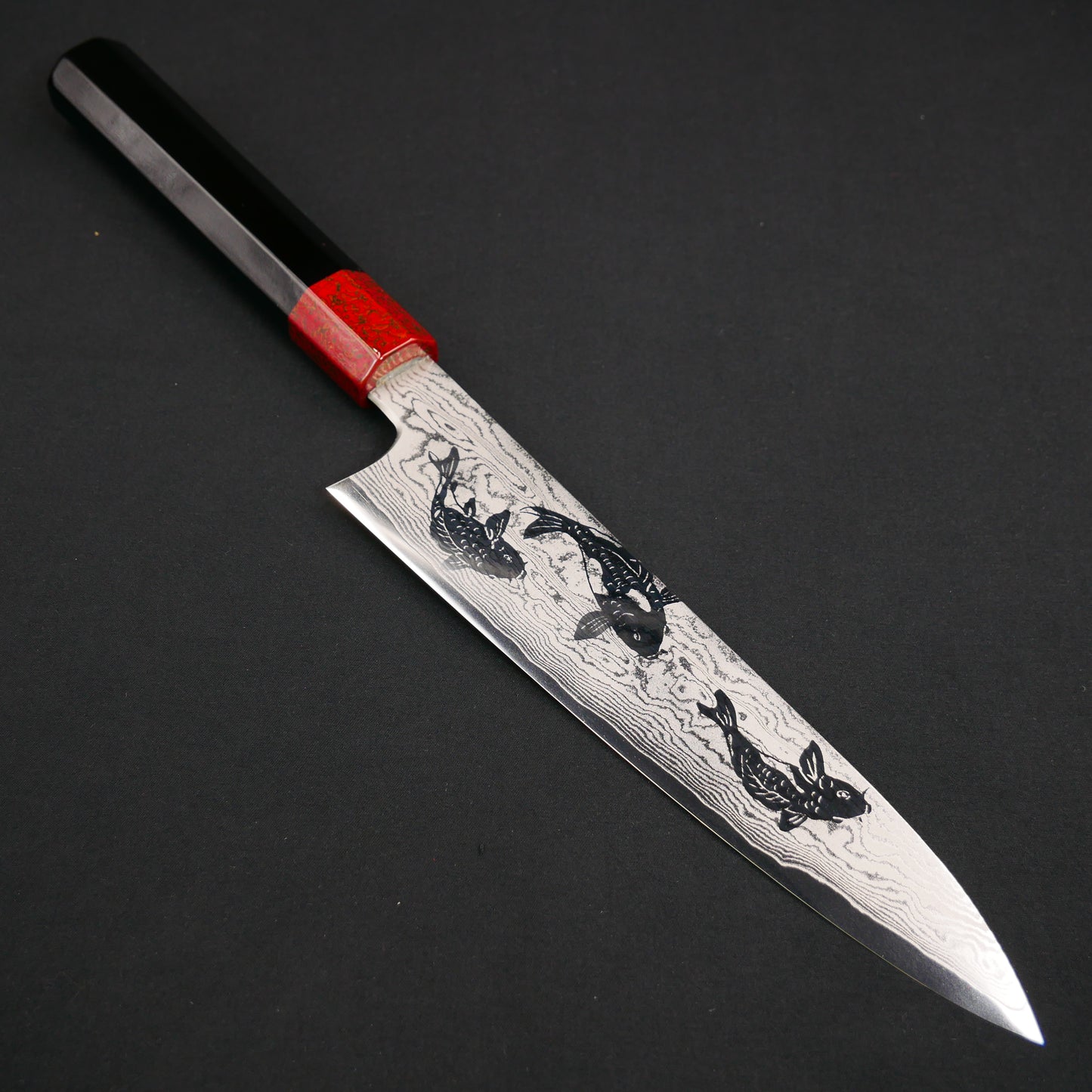 Nishiki-Goi VG10 Gyuto Urushi  Octagonal Handle