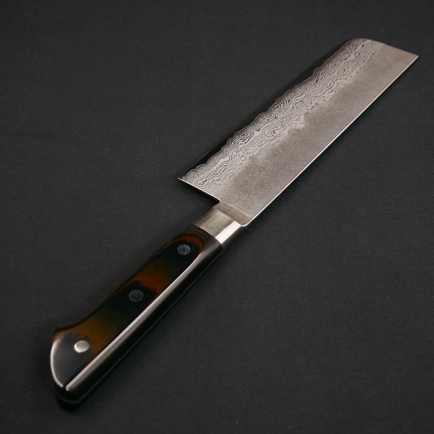 VG10 Kurouchi Multilayer Nakiri Micarta Handle