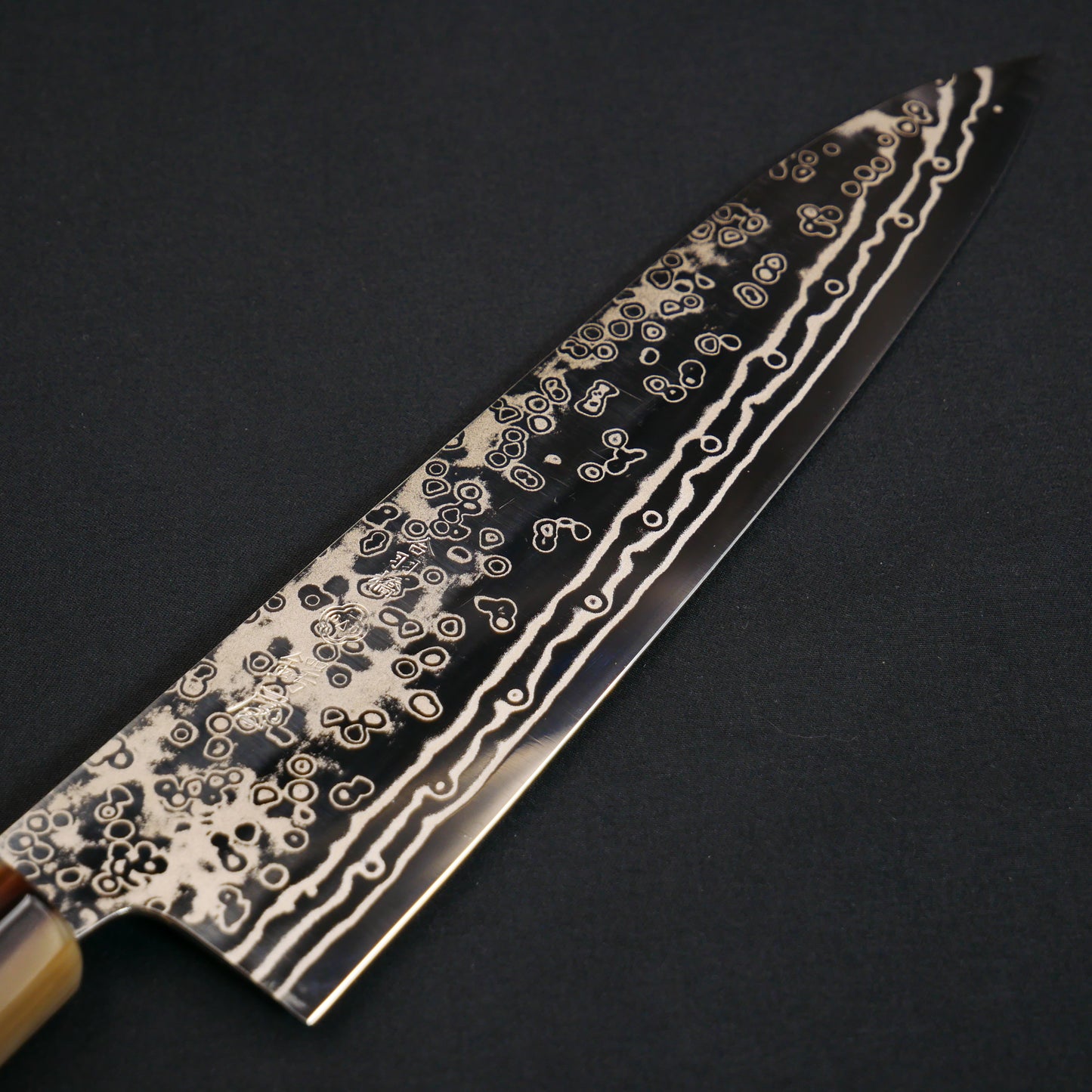 Yoshida Hamono ZDP189 Damascus Gyuto Ebony Octagonal Handle