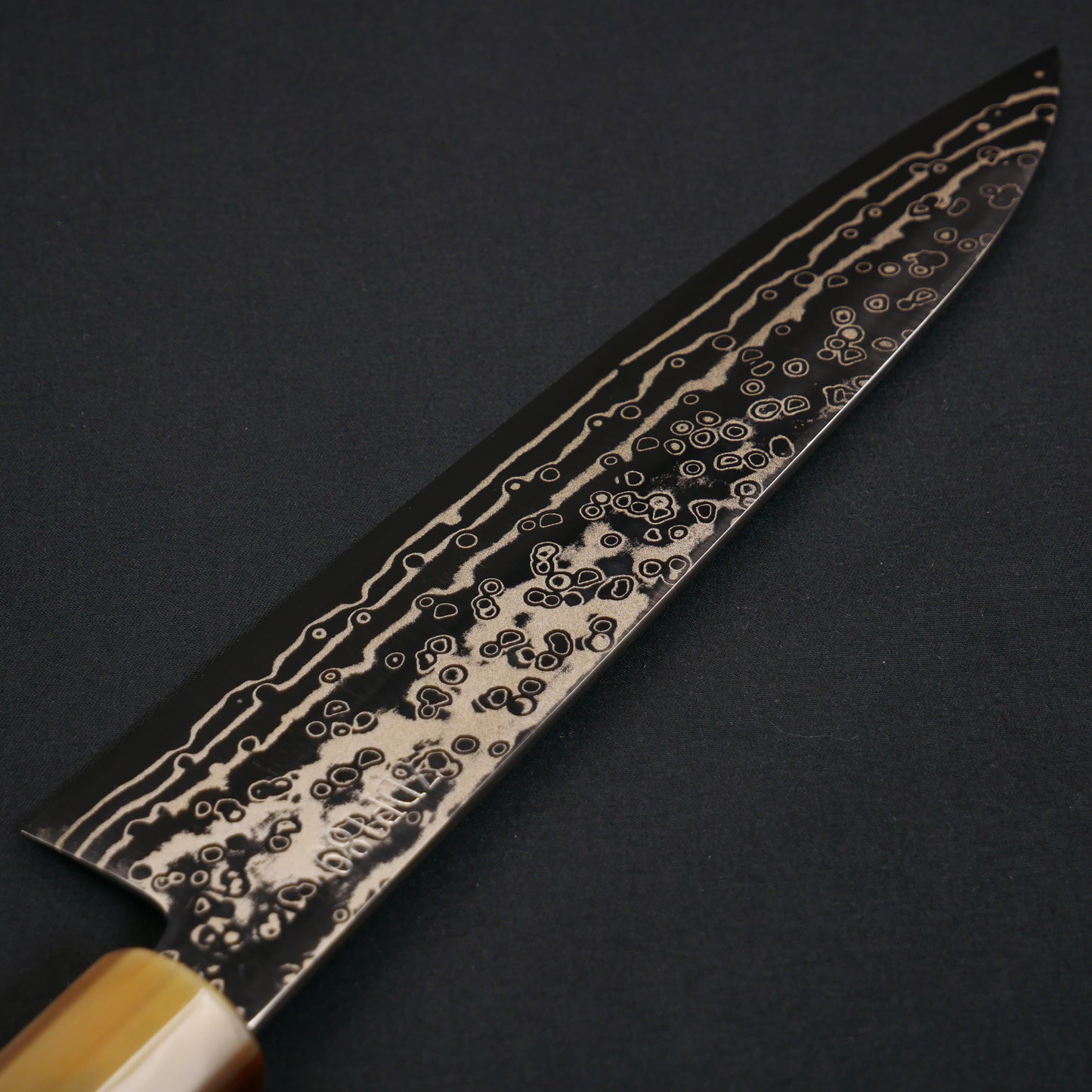 Yoshida Hamono ZDP189 Damascus Gyuto Ebony Octagonal Handle