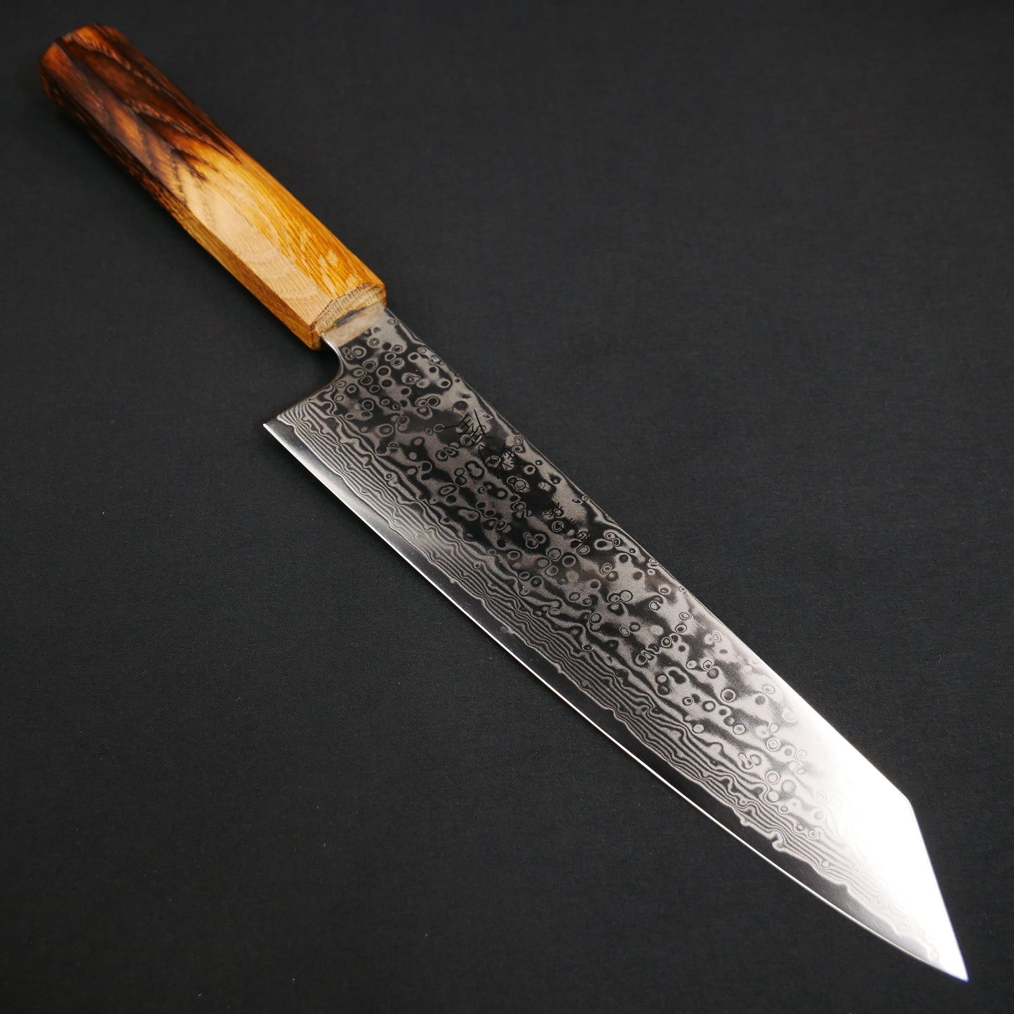 Molybdenum Steel 67Layers Damascus Kiritsuke Gyuto Oak Octagonal Handle