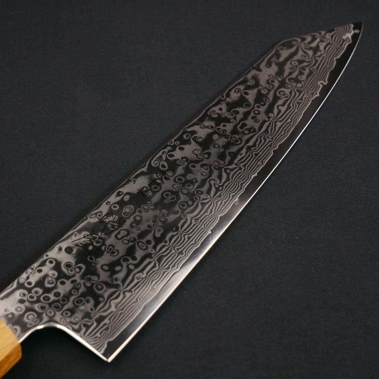 Molybdenum Steel 67Layers Damascus Kiritsuke Gyuto Oak Octagonal Handle