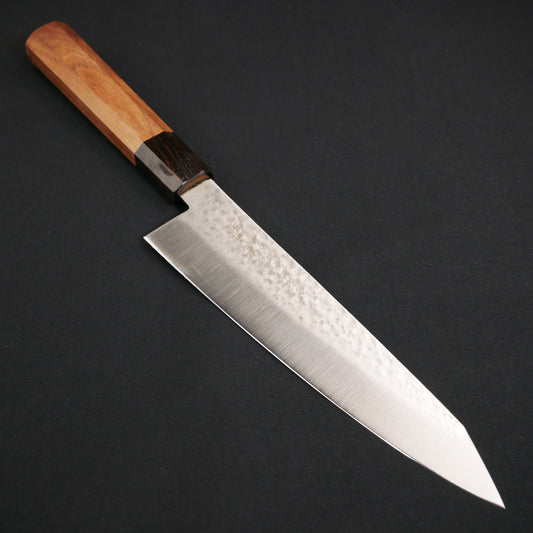 Molybdenum Steel Tsuchime Kiritsuke Gyuto Walnut Octagonal Handle