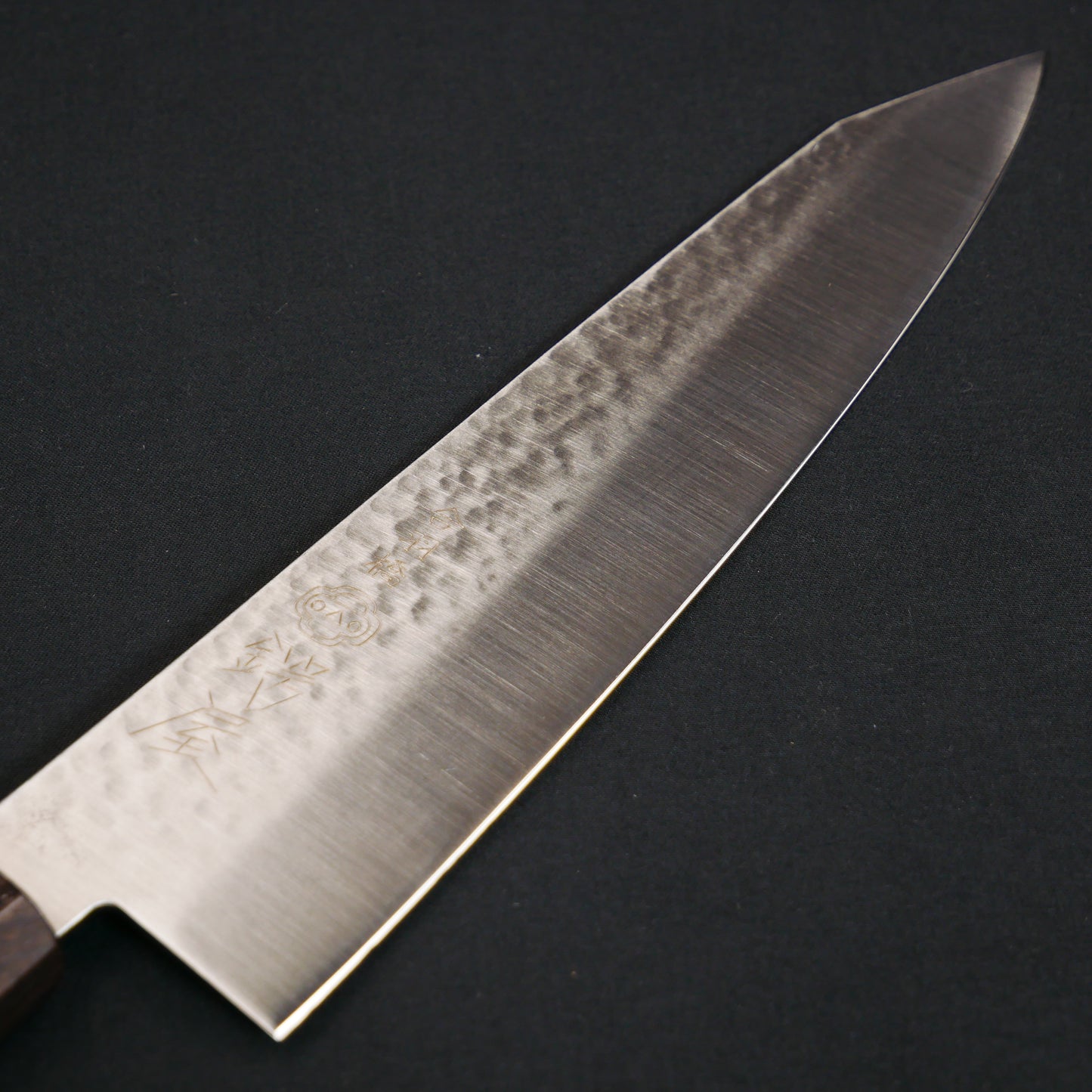 Molybdenum Steel Tsuchime Kiritsuke Gyuto Walnut Octagonal Handle