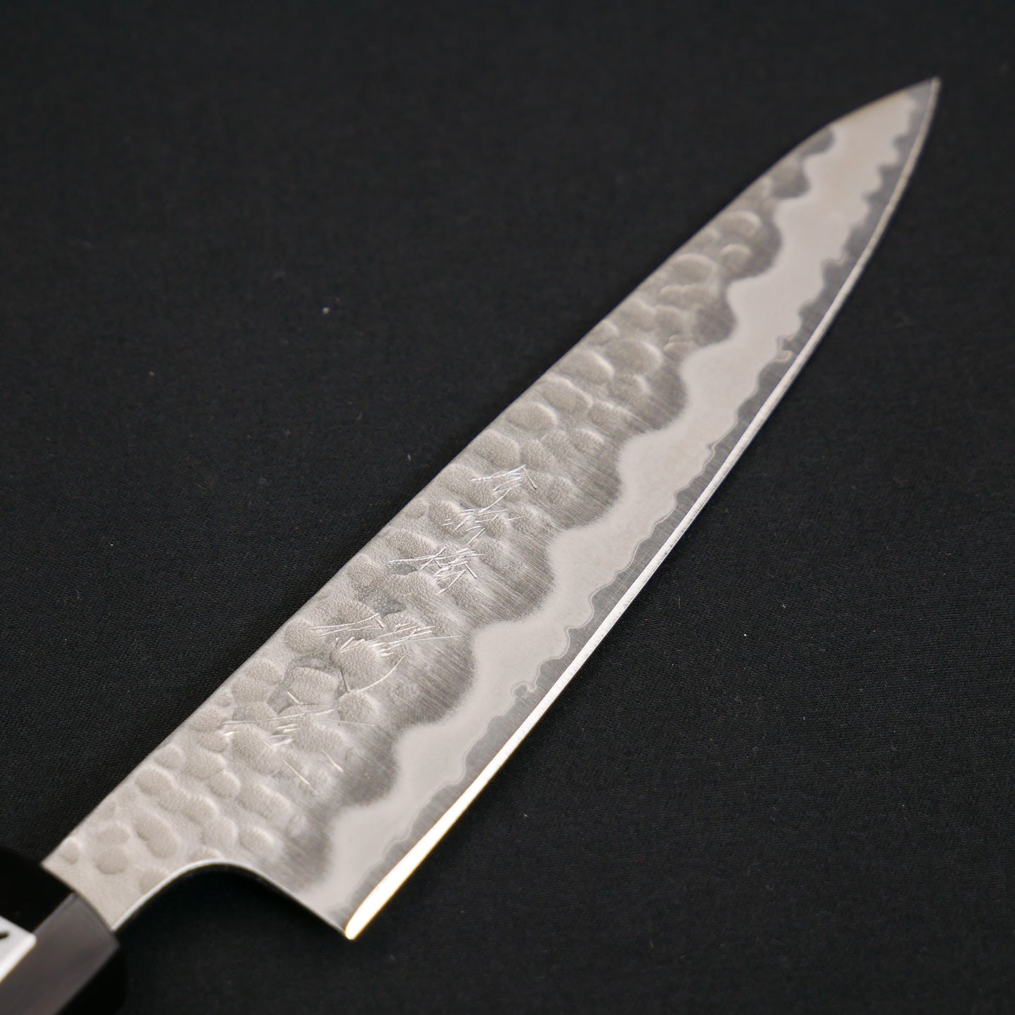 White#2 Carbon Steel Tsuchime StainlessClad Petty Magnolia Octagonal Handle