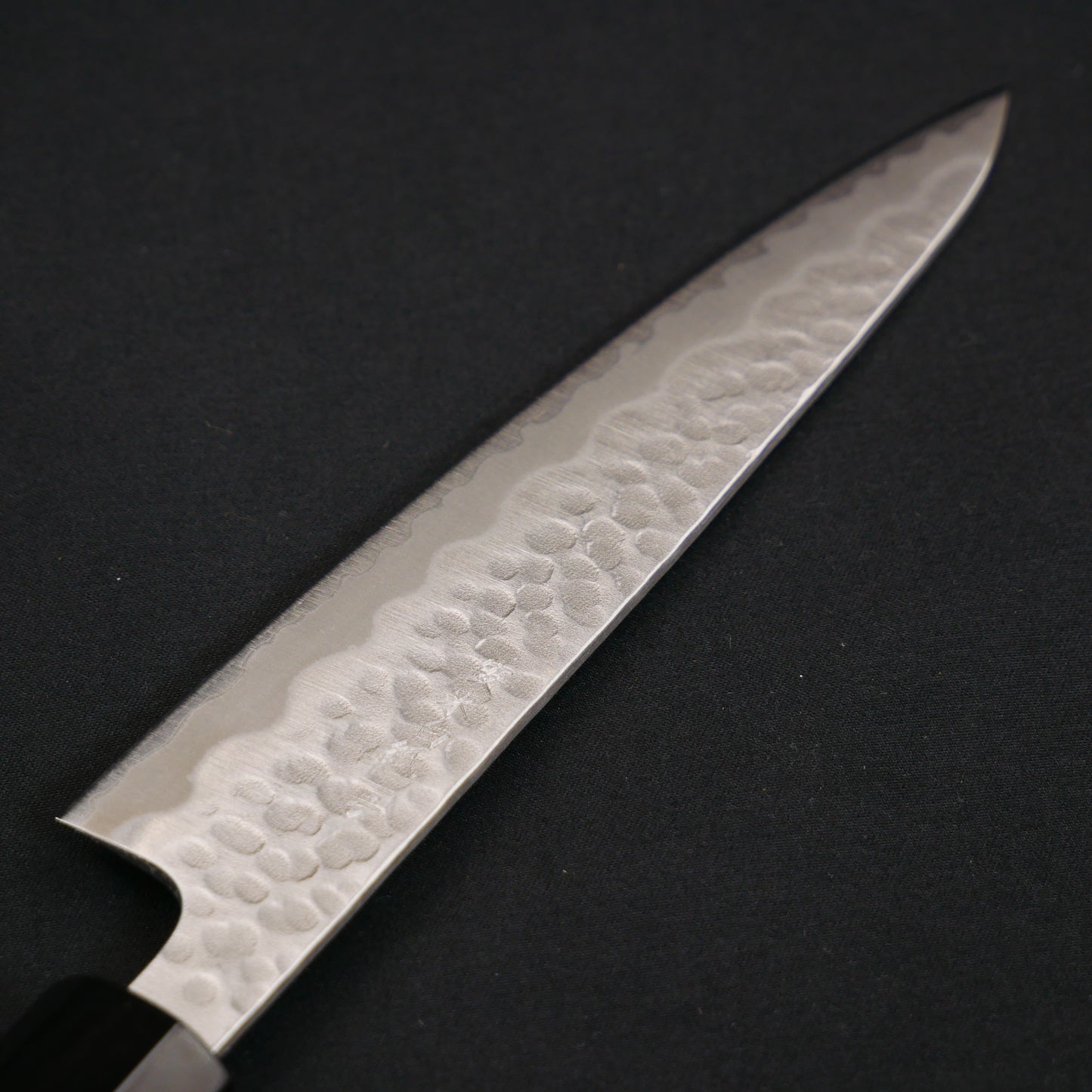 White#2 Carbon Steel Tsuchime StainlessClad Petty Magnolia Octagonal Handle