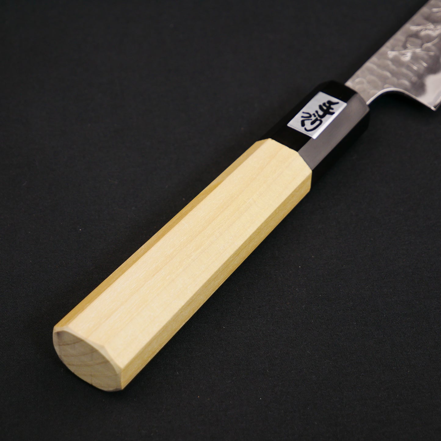 White#2 Carbon Steel Tsuchime StainlessClad Petty Magnolia Octagonal Handle