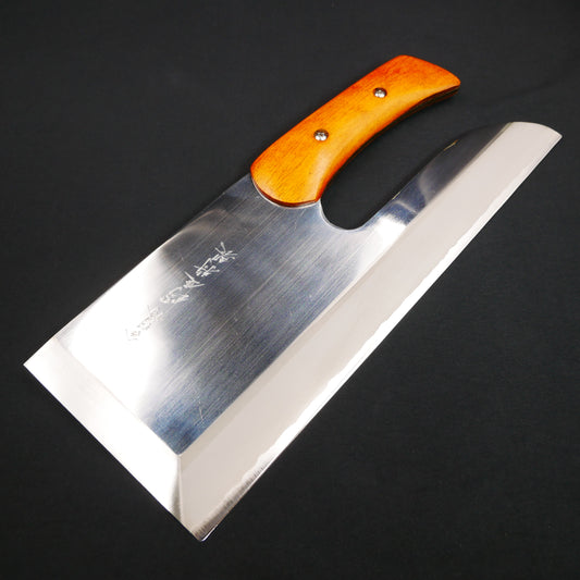 Molybdenum Stainless Steel Mirror-Finish Noodle Knife Hinoki Handle (For Left-Handed)