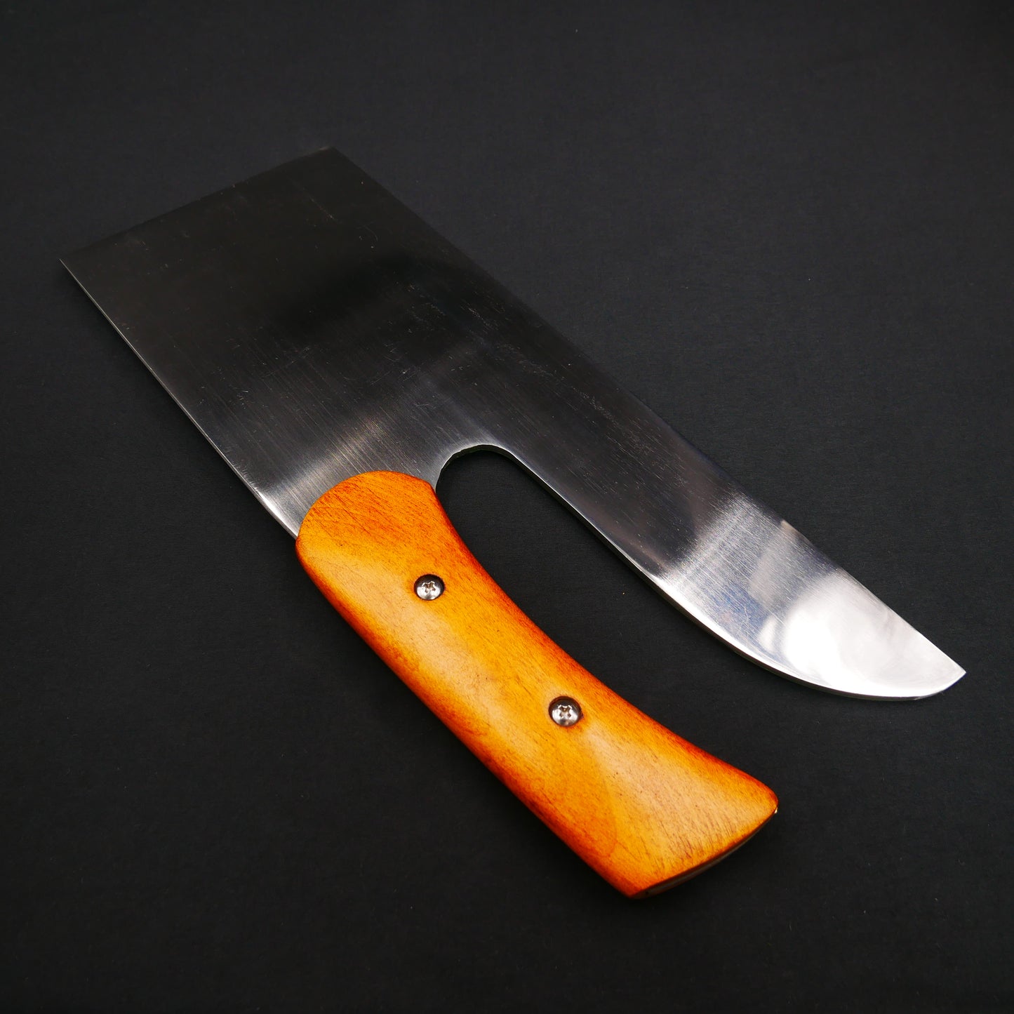 Molybdenum Stainless Steel Mirror-Finish Noodle Knife Hinoki Handle (For Left-Handed)