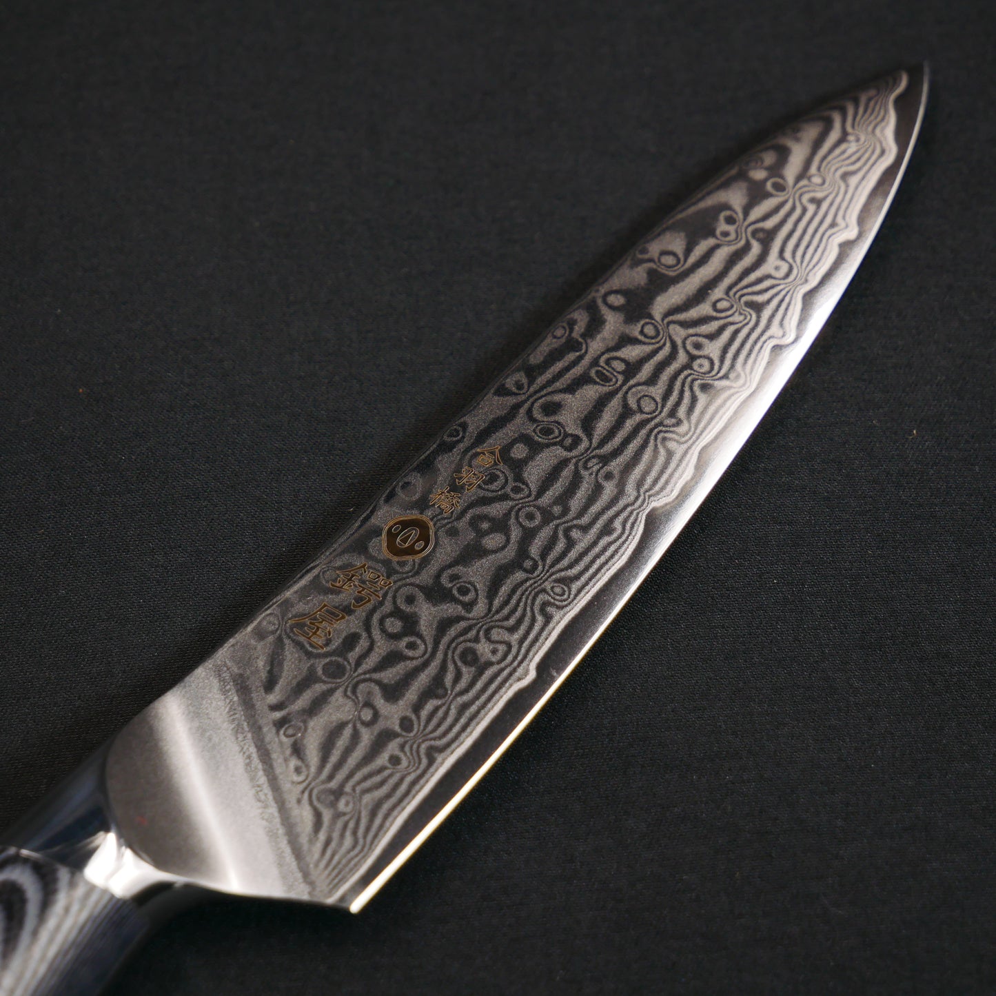 モリブデンバナジウム鋼 67層 ダマスカス ペティ