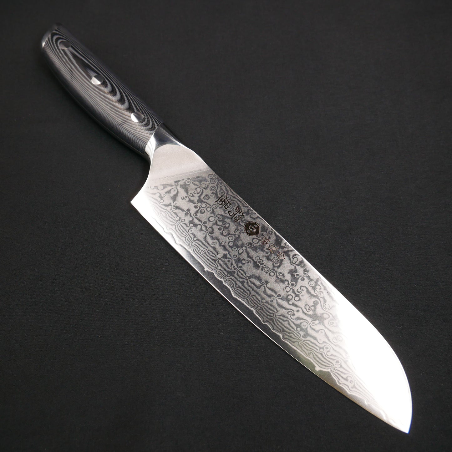 Molybdenum Vanadium Steel 67 Layers Damascus Santoku
