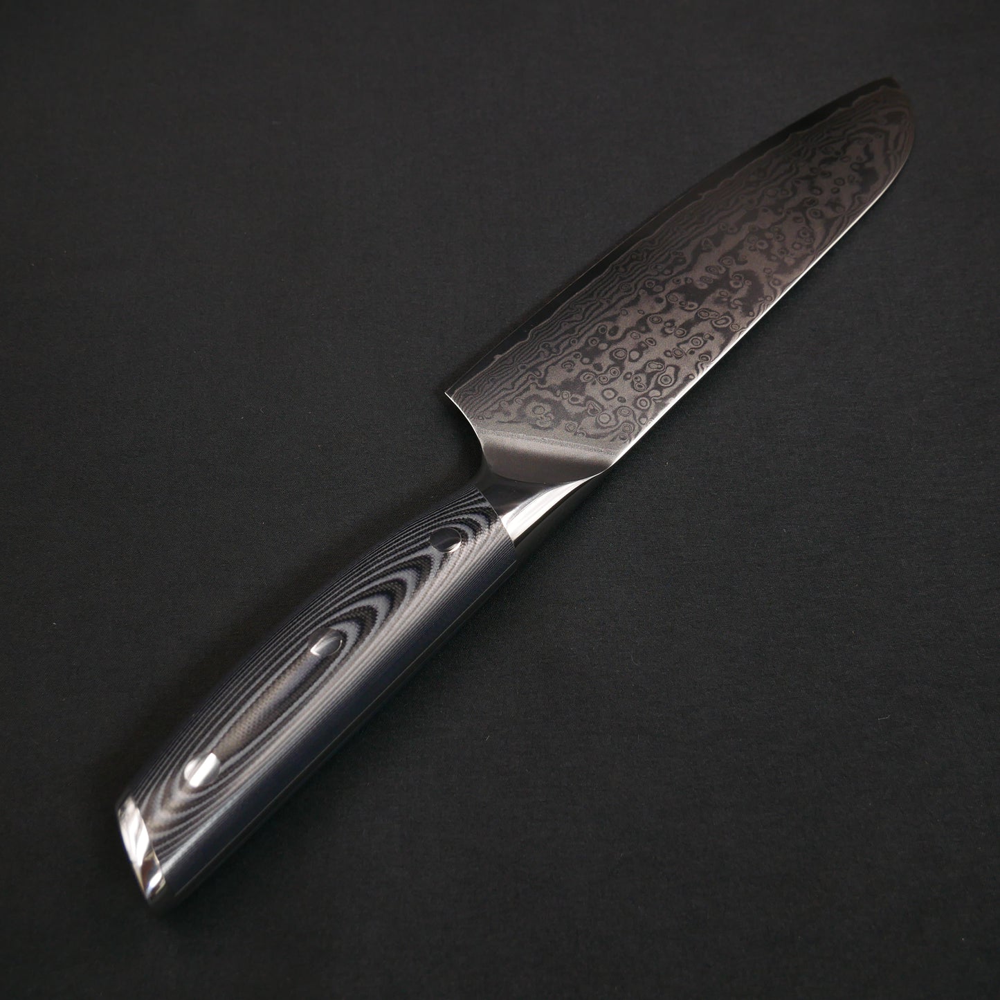 Molybdenum Vanadium Steel 67 Layers Damascus Santoku