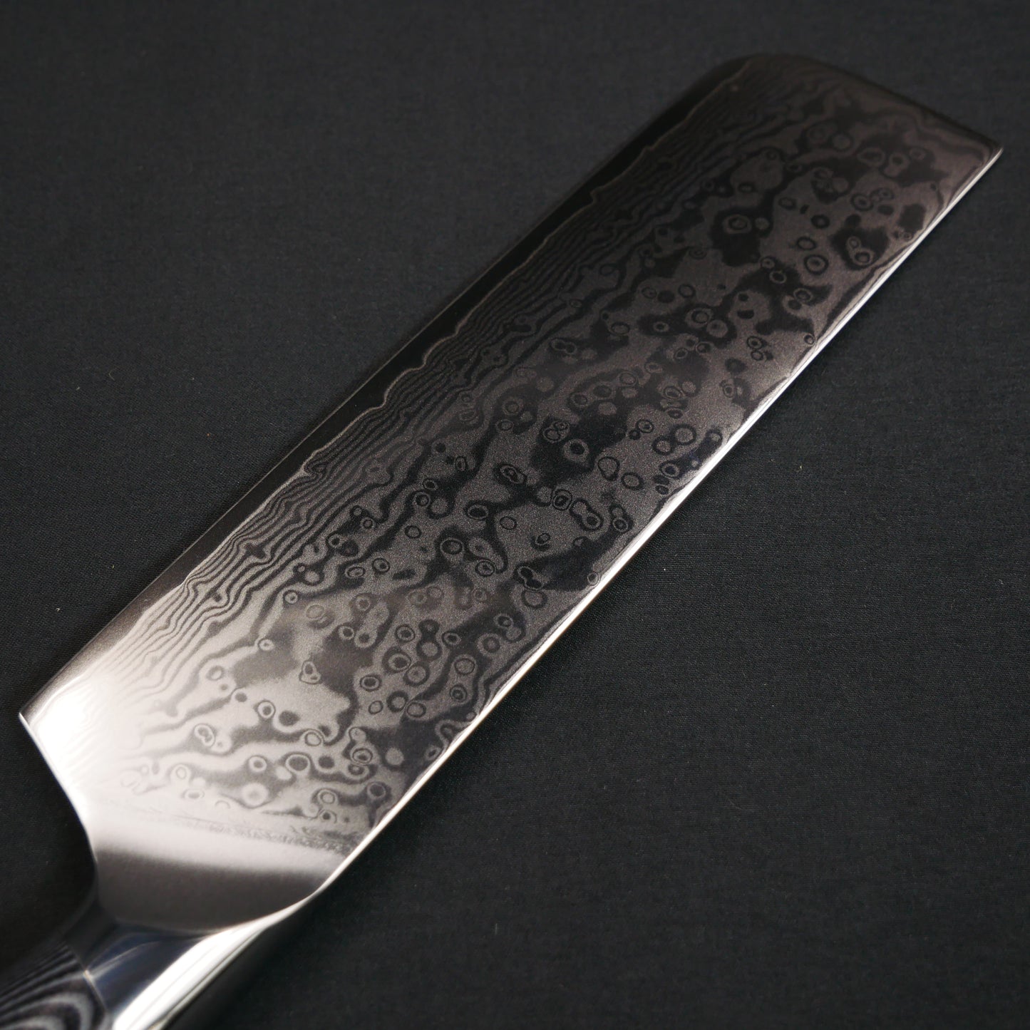 モリブデンバナジウム鋼 67層 ダマスカス 菜切