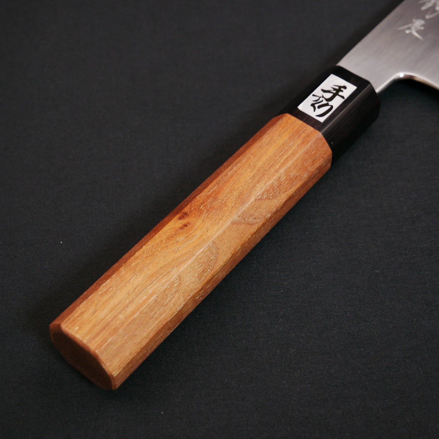 Blue#1 Carbon Steel Santoku Walnut Octagonal Handle