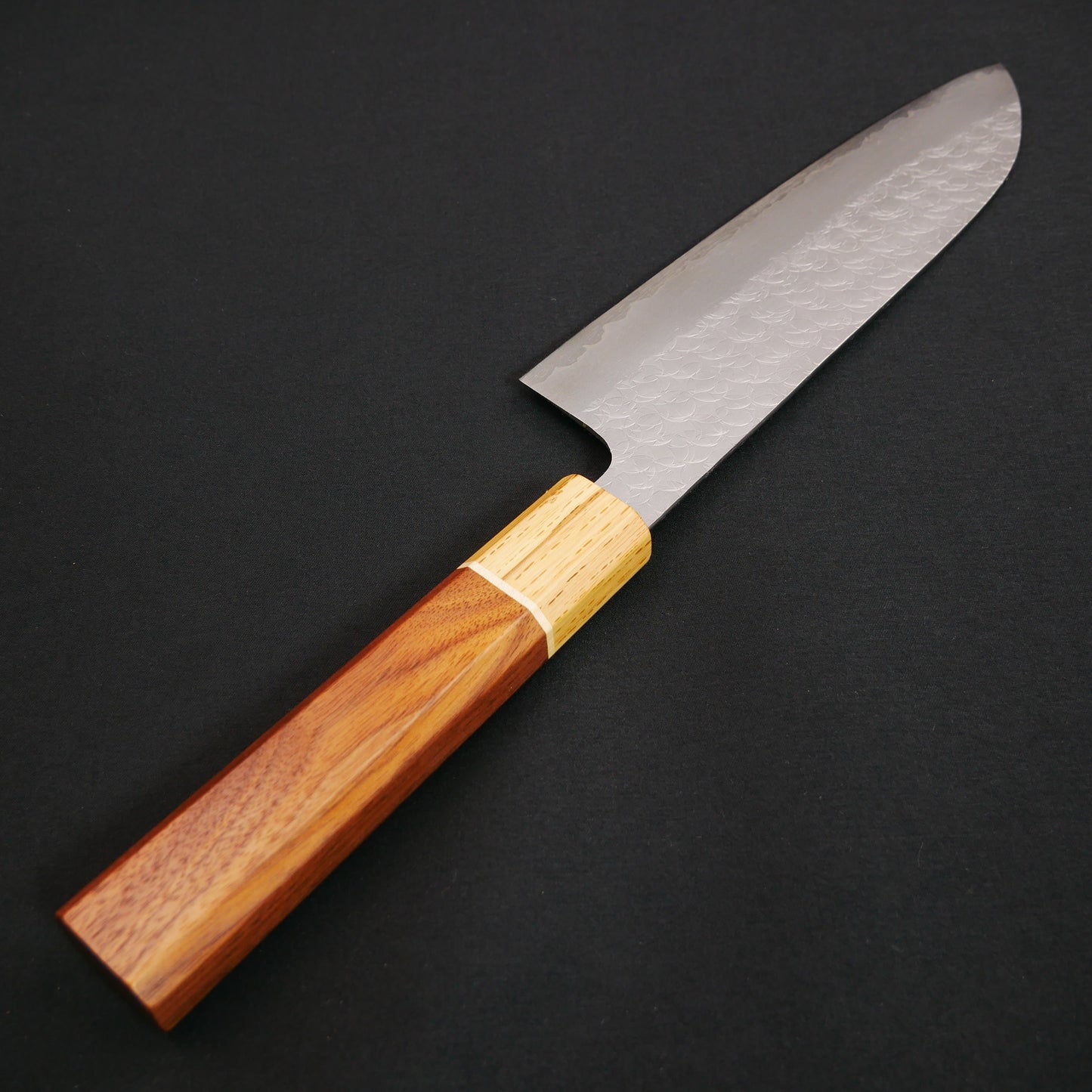 VG10 Tsuchime Santoku Walnut Octagonal Handle