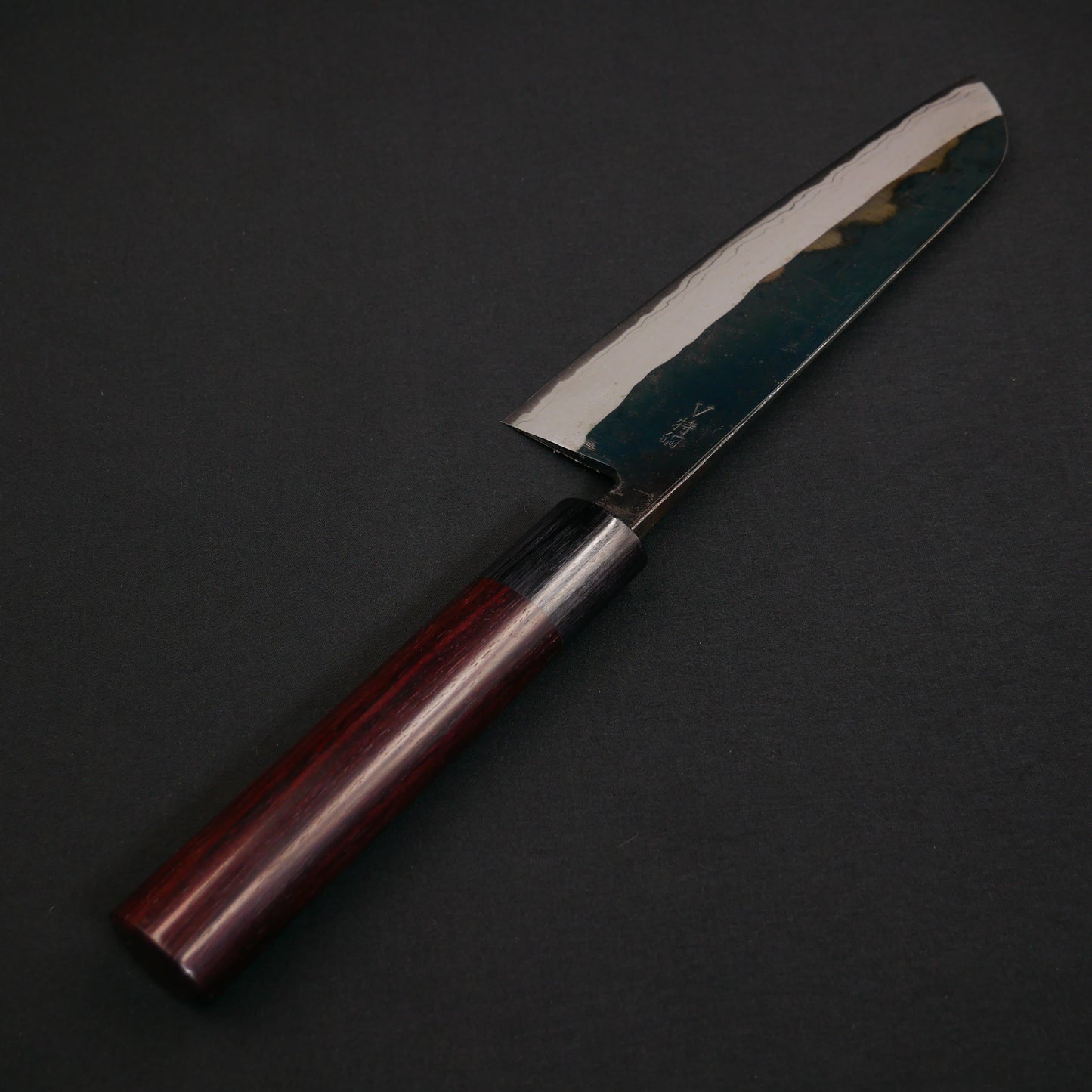 V-Toku#1 Carbon Steel Kurouchi 15 Layers Santoku Rosewood handle