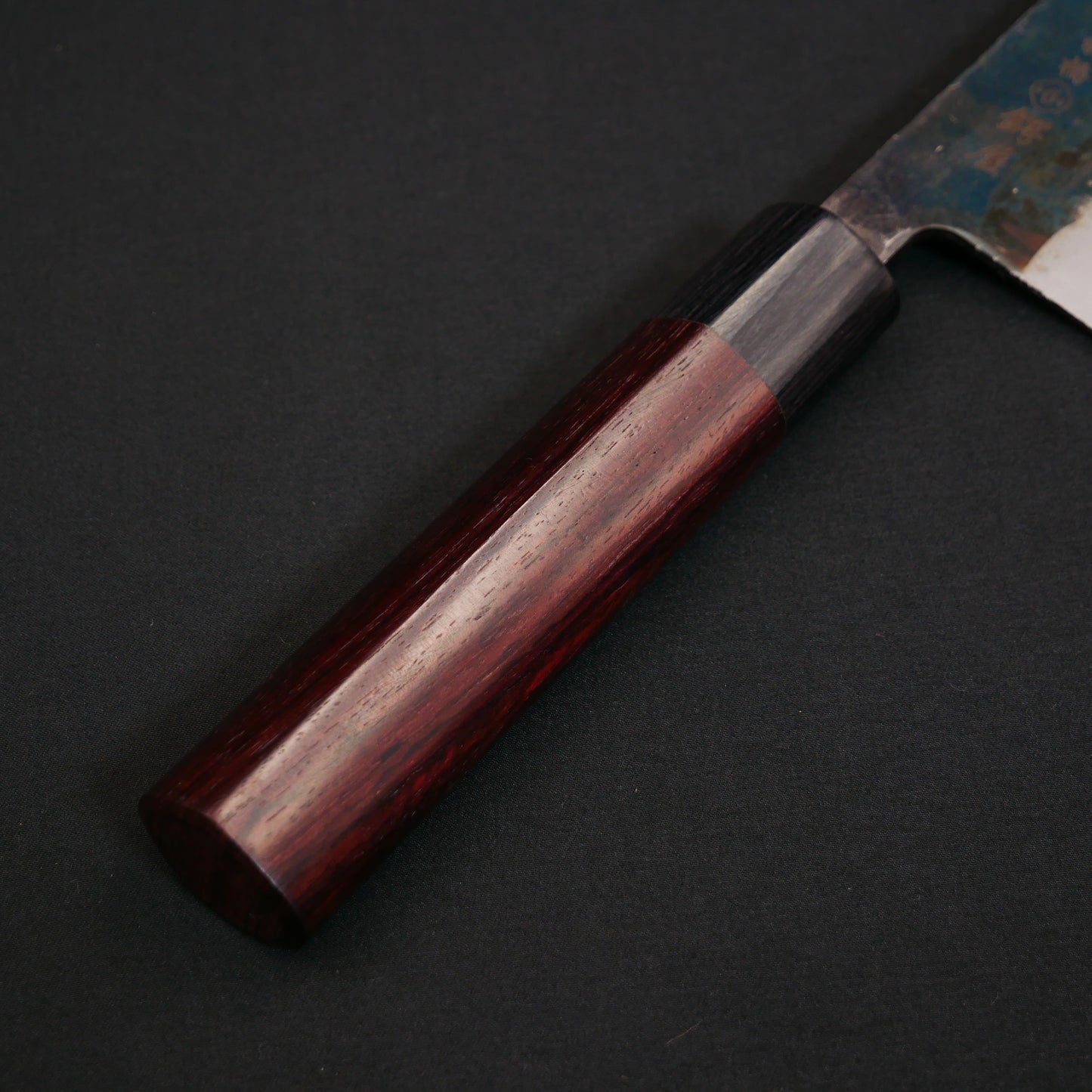 V-Toku#1 Carbon Steel Kurouchi 15 Layers Santoku Rosewood handle