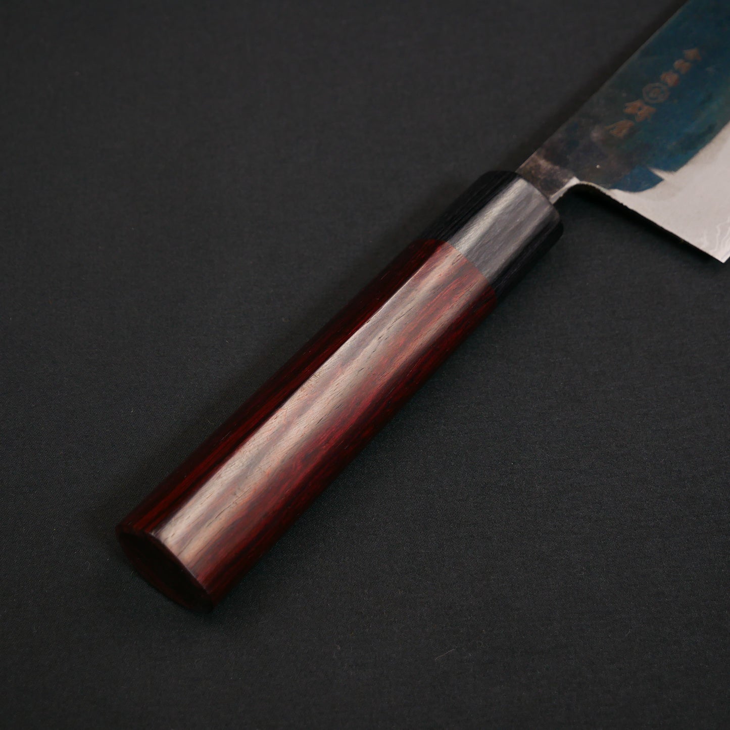 V-Toku#1 Carbon Steel Kurouchi 15 Layers Nakiri Rosewood handle