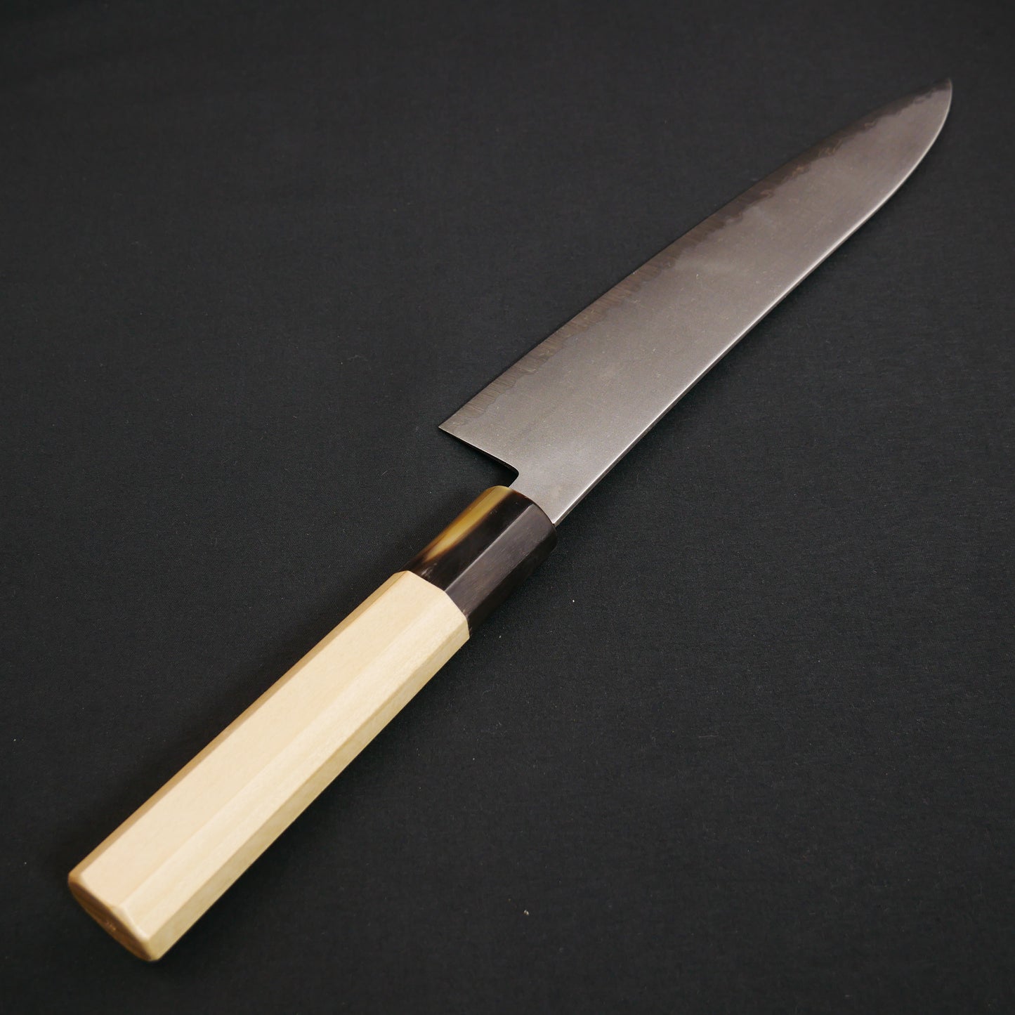 BlueSuper Carbon Steel Gyuto Magnolia Octagonal Handle