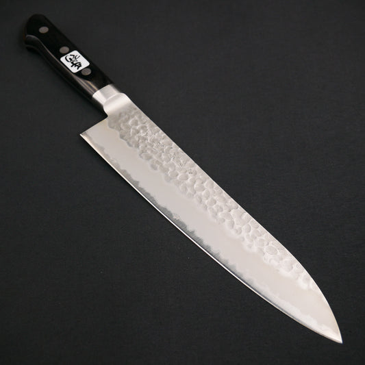 BlueSuper Carbon Steel Tsuchime StainlessClad Gyuto