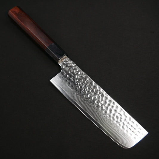 Molybdenum Vanadium Steel 67Layers Tsuchime Nakiri Rosewood Octagonal Handle