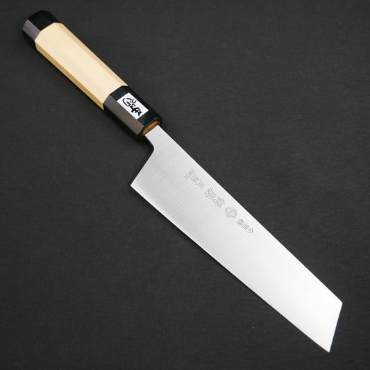 Honyaki INOX Nakiri Magnolia Octagonal Handle
