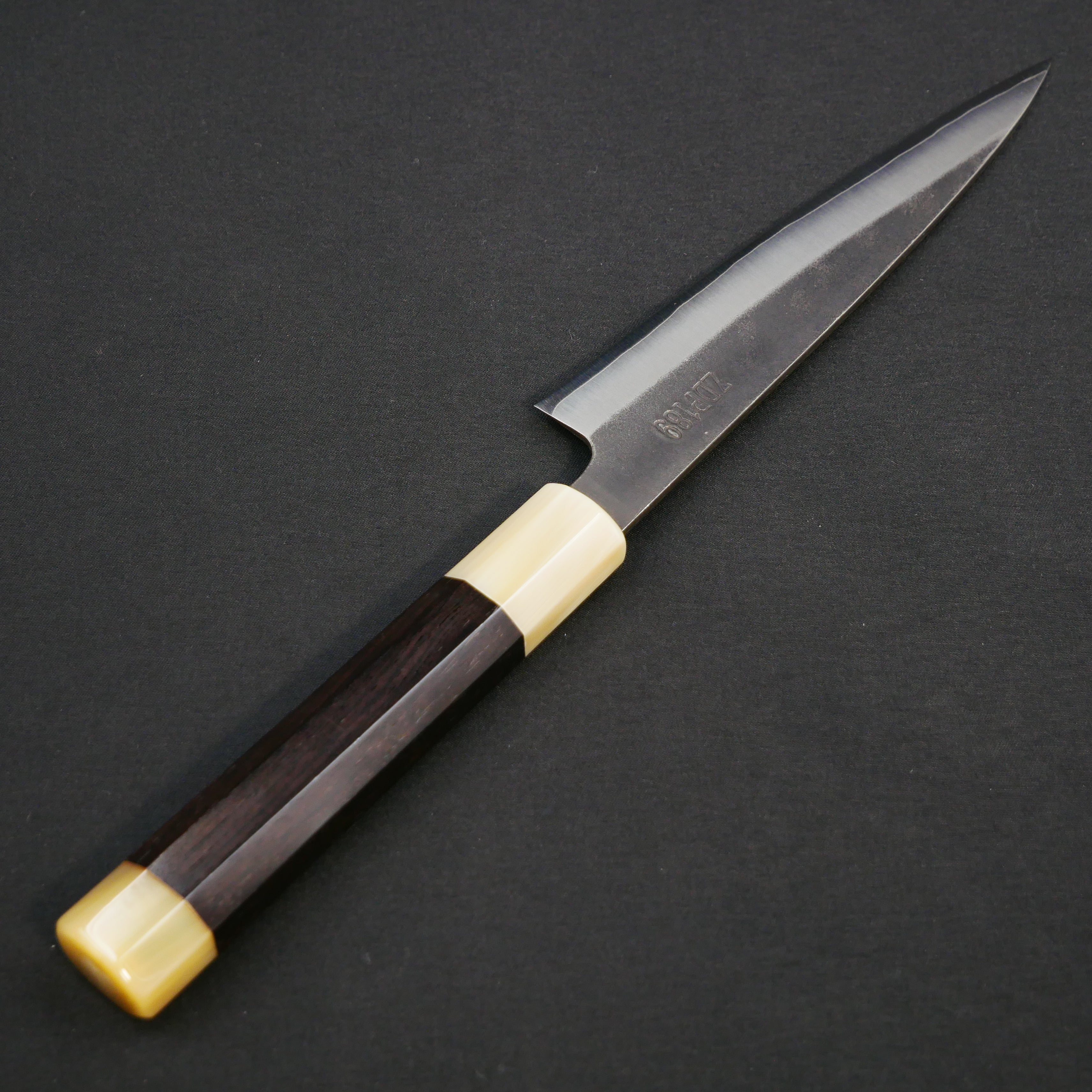 吉田刃物 ZDP189 黒打 ペティ 黒檀八角柄 – つば屋庖丁店