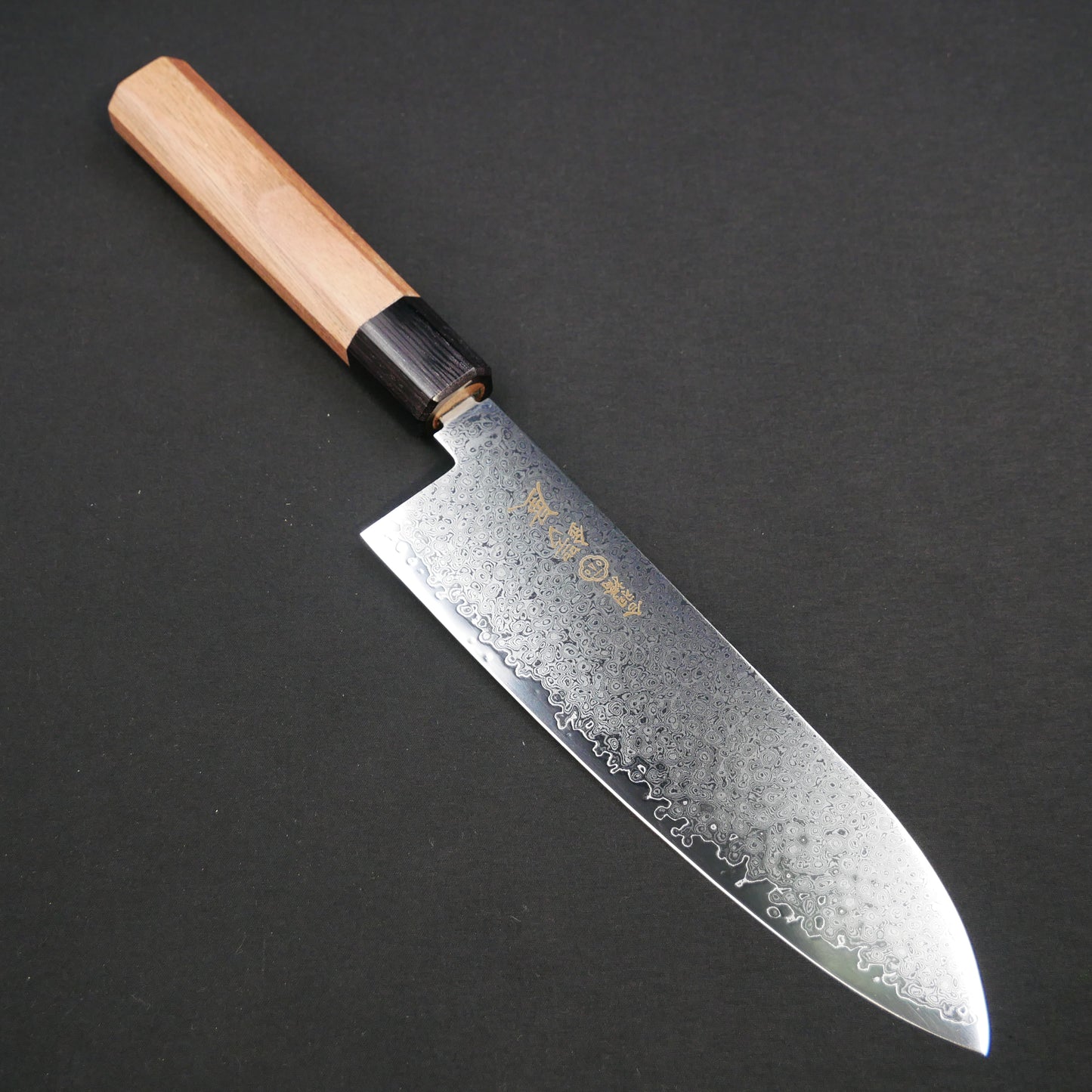 VG10 ダマスカス 三徳 ウォールナット八角柄