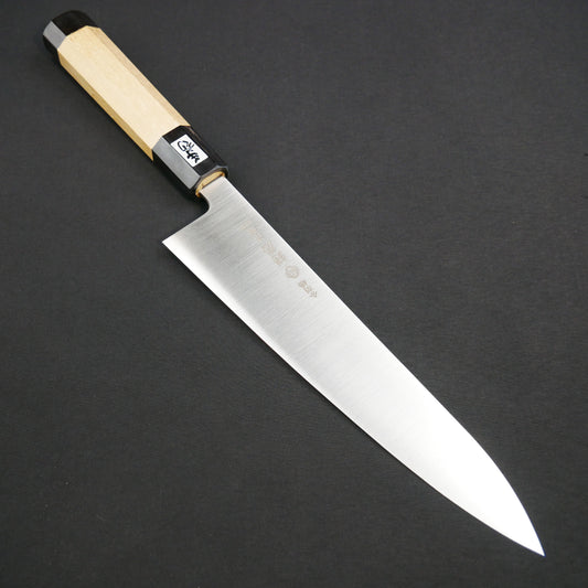 Honyaki INOX Gyuto Magnolia Octagonal Handle (Thin Blade)