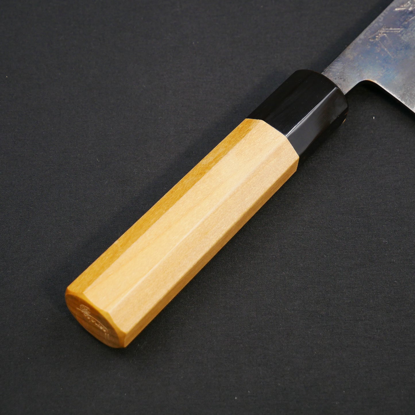 白二鋼 黒打 菜切 朴八角柄