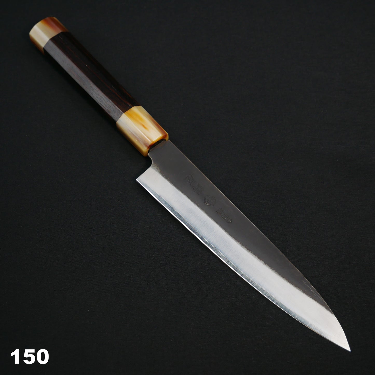 吉田刃物 ZDP189 黒打 ペティ 黒檀八角柄