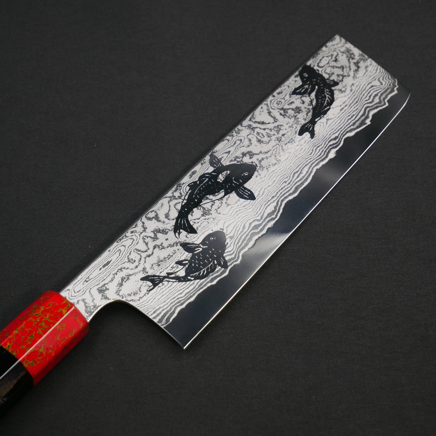 Nishiki-Goi VG10 Nakiri Urushi Octagonal Handle