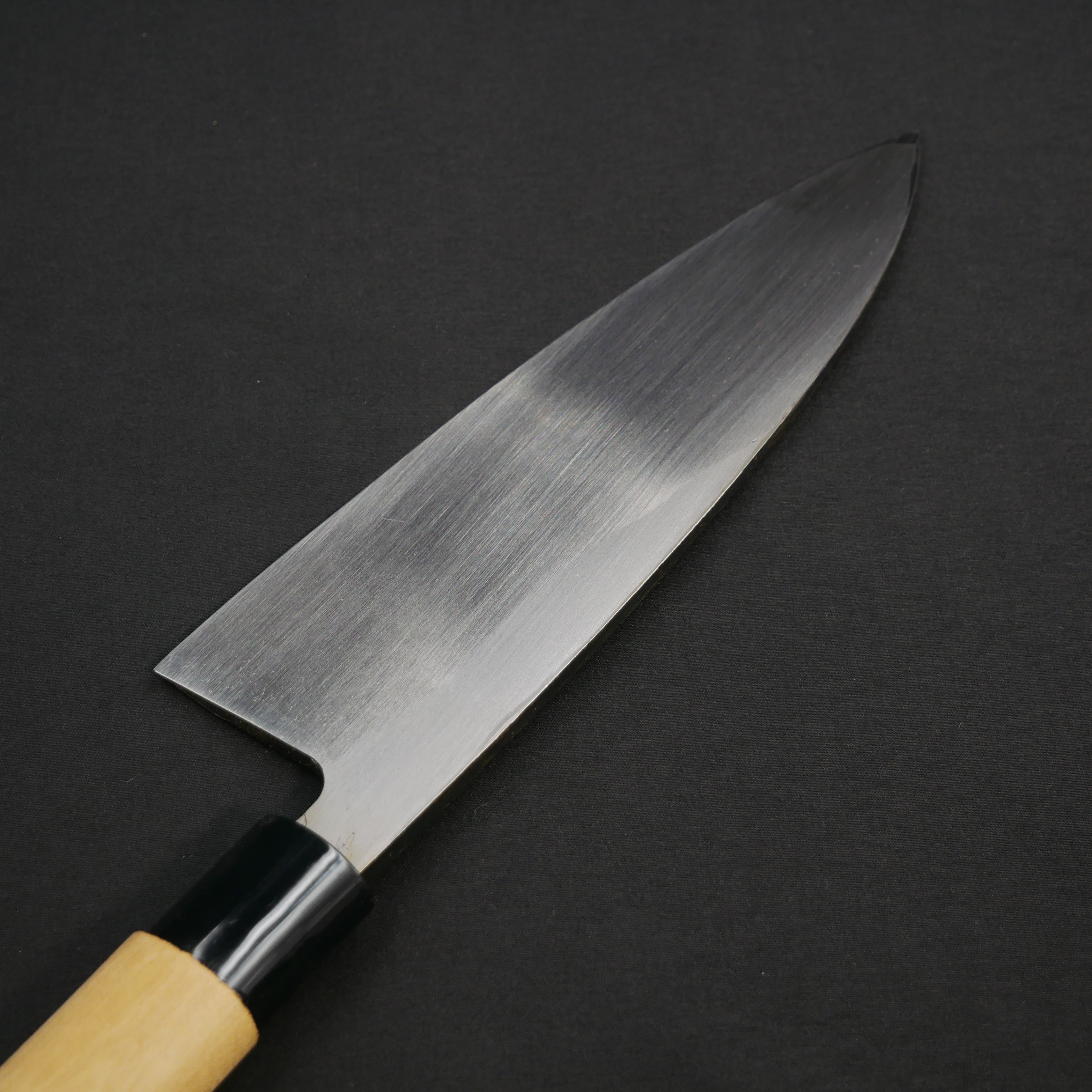 白二鋼 黒打 鮭切 朴柄 – つば屋庖丁店