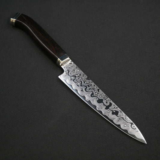 ZDP189 Damascus Petty Ebony Handle