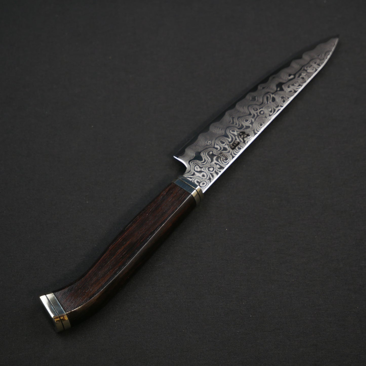 ZDP189 Damascus Petty Ebony Handle