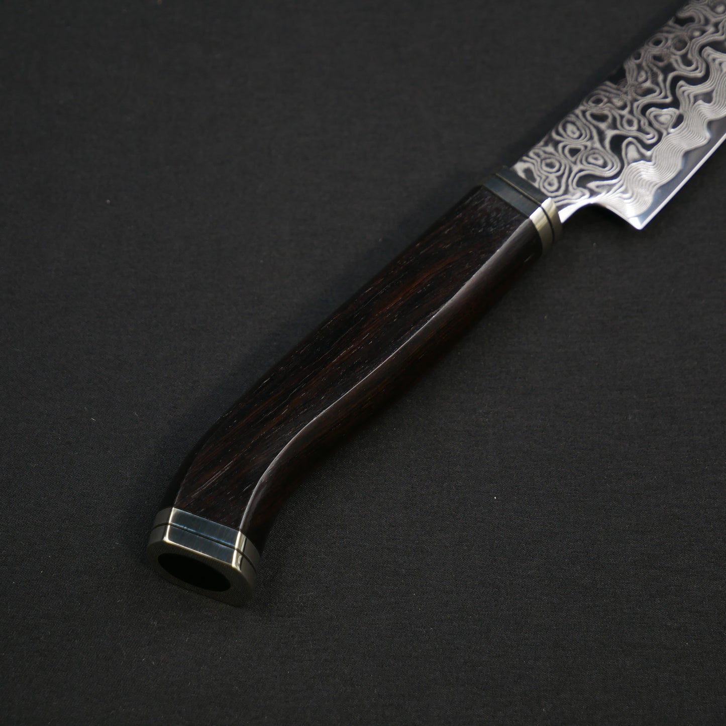 ZDP189 Damascus Petty Ebony Handle
