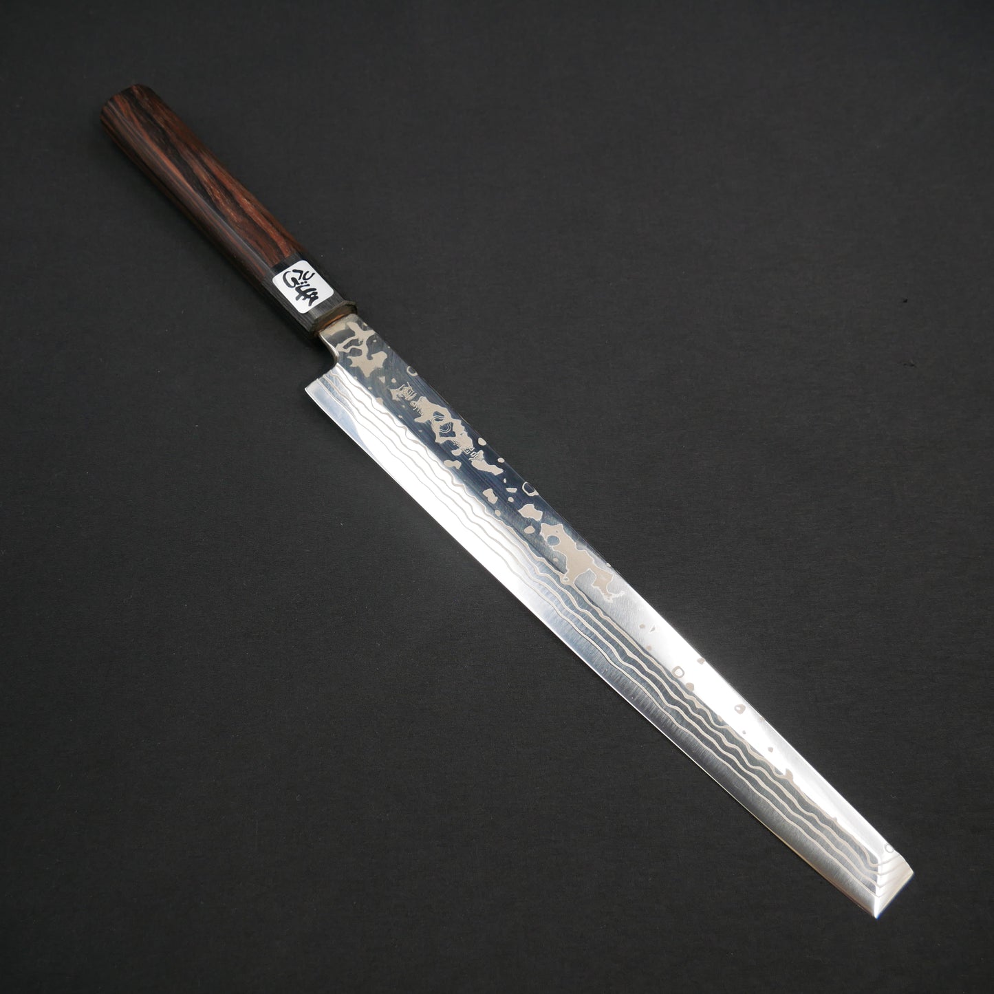 吉田刃物 ZDP189 ダマスカス 蛸引 黒檀八角柄