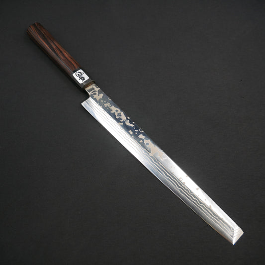 Yoshida Hamono ZDP189 Damascus Takohiki Ebnoy Octagonal Handle