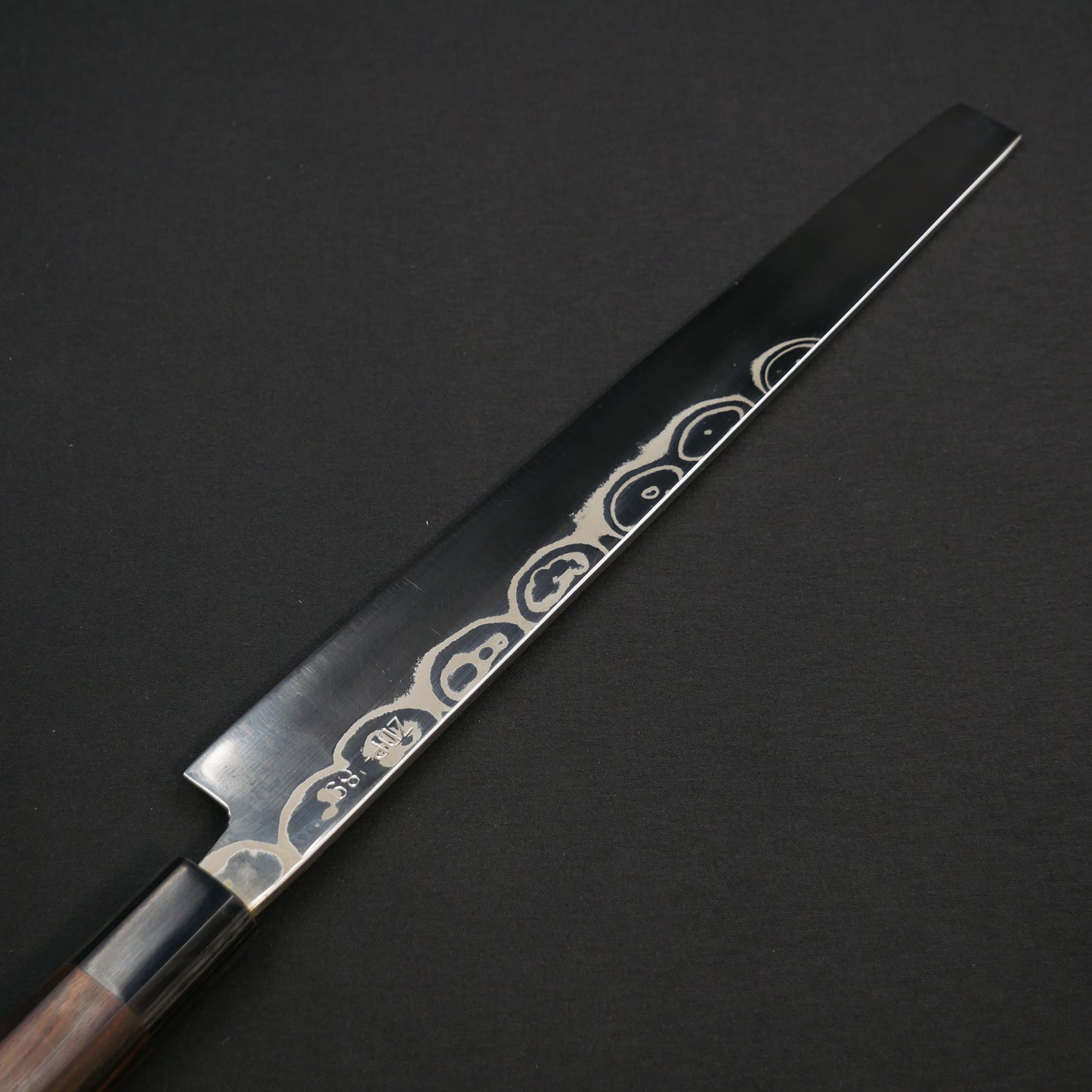 吉田刃物 ZDP189 ダマスカス 蛸引 黒檀八角柄